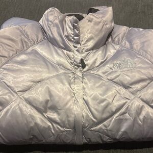 The North Face Metallic Gray Quilted Jacket